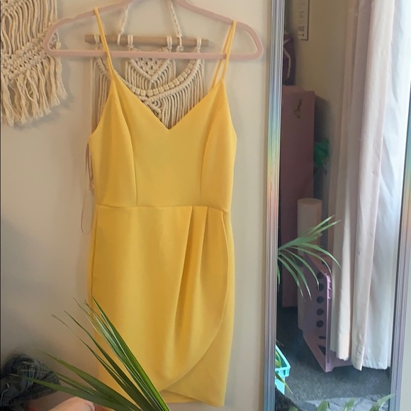 Yellow mini dress - Picture 1 of 2